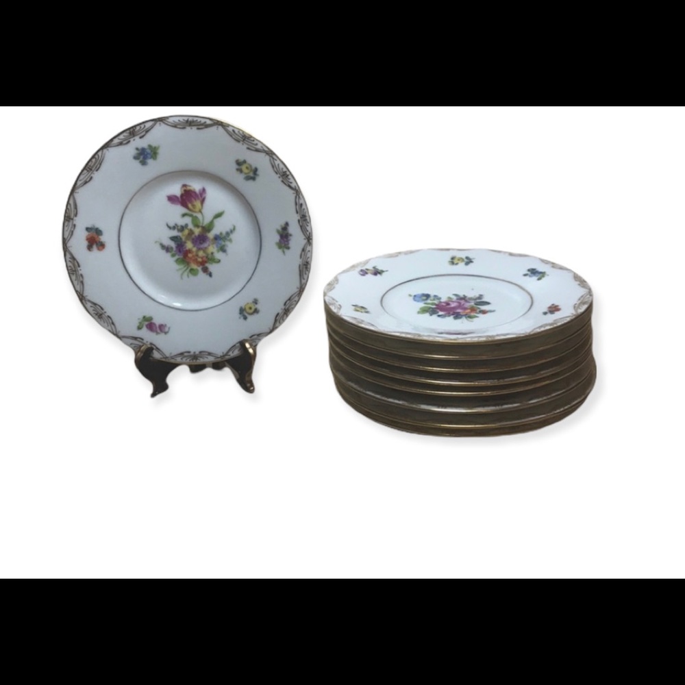 vintage Dresden plates set of 9